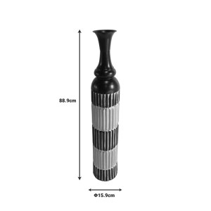 pak-209-000022-1 ΔΙΑΚΟΣΜΗΤΙΚΟ ΒΑΖΟ THUND INART ΜΕΤΑΛΛΟ ΣΕ ΜΑΥΡΗ ΚΑΙ ΦΥΣΙΚΗ ΑΠΟΧΡΩΣΗ Φ15.9X88.9