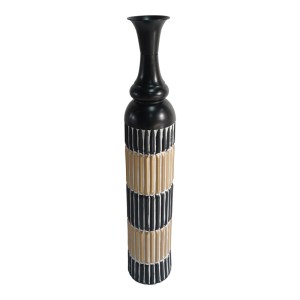 pak-209-000022 ΔΙΑΚΟΣΜΗΤΙΚΟ ΒΑΖΟ THUND INART ΜΕΤΑΛΛΟ ΣΕ ΜΑΥΡΗ ΚΑΙ ΦΥΣΙΚΗ ΑΠΟΧΡΩΣΗ Φ15.9X88.9