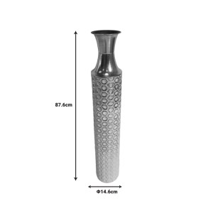 pak-209-000029-1 ΔΙΑΚΟΣΜΗΤΙΚΟ ΒΑΖΟ MONAC INART ΜΕΤΑΛΛΟ ΣΕ ΧΡΥΣΗ ΚΑΙ ΛΕΥΚΗ ΑΠΟΧΡΩΣΗ Φ14.6X87.6ΕΚ