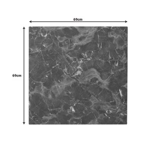 pak-215-000052-2 ΕΠΙΦΑΝΕΙΑ ΤΡΑΠΕΖΙΟΥ VERGIA PAKOWORLD HPL ΣΕ ΑΝΘΡΑΚΙ ΟΨΗΣ ΜΑΡΜΑΡΟΥ 69X69ΕΚ ΠΑΧΟΥΣ 12MM
