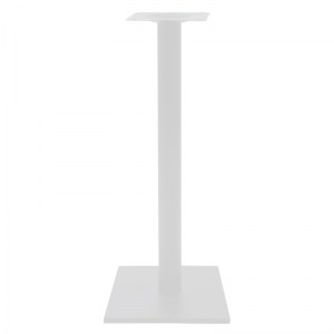 pak-217-000036-1 ΒΑΣΗ ΤΡΑΠΕΖΙΟΥ BAR STAID  PAKOWORLD ΜΕΤΑΛΛΙΚΗ ΛΕΥΚΗ 40X40X94ΕΚ