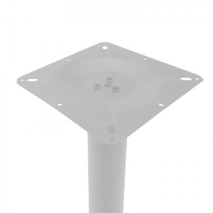 pak-217-000036-2 ΒΑΣΗ ΤΡΑΠΕΖΙΟΥ BAR STAID  PAKOWORLD ΜΕΤΑΛΛΙΚΗ ΛΕΥΚΗ 40X40X94ΕΚ