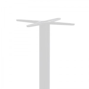 pak-217-000041-1 ΒΑΣΗ ΤΡΑΠΕΖΙΟΥ CLOSET PAKOWORLD ΜΕΤΑΛΛΙΚΗ ΛΕΥΚΗ Φ40X108ΕΚ