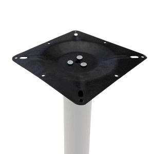 pak-217-000045-2 ΒΑΣΗ ΤΡΑΠΕΖΙΟΥ BAR STAID  PAKOWORLD ΜΕΤΑΛΛΙΚΗ ΛΕΥΚΗ-ΜΑΥΡΗ 40X40X94ΕΚ