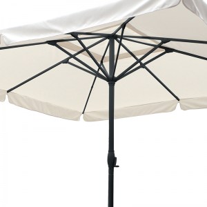 pak-218-000023-1 ΟΜΠΡΕΛΑ ΕΠΑΓΓΕΛΜΑΤΙΚΗ SHORELINE PAKOWORLD ΜΟΝΟΚΟΜΜΑΤΟΣ ΙΣΤΟΣ ΑΛΟΥΜΙΝΙΟ-ΜΠΕΖ ΥΦΑΣΜΑ 4X4X2.9M