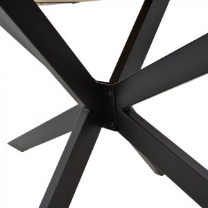 pak-223-000029-5 ΤΡΑΠΕΖΙ BONRE PAKOWORLD ΦΥΣΙΚΟ ΜΑΣΙΦ ΞΥΛΟ ΑΚΑΚΙΑΣ-ΠΟΔΙ ΜΑΥΡΟ ΜΕΤΑΛΛΟ 175X96X76ΕΚ.