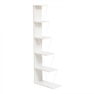 pak-225-000028 ΒΙΒΛΙΟΘΗΚΗ MINI TARS PAKOWORLD  ΓΚΡΙ/ΛΕΥΚΟ 50X22X150ΕΚ