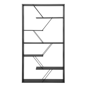 pak-225-000033-1 ΒΙΒΛΙΟΘΗΚΗ TARS PAKOWORLD ΑΝΘΡΑΚΙ-ΜΑΥΡΟ 84X24X157ΕΚ