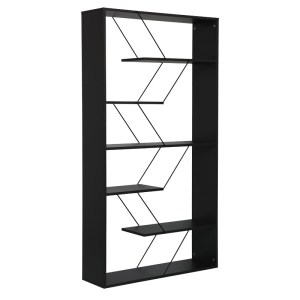 pak-225-000044-2 ΒΙΒΛΙΟΘΗΚΗ TARS PAKOWORLD ΑΝΘΡΑΚΙ-ΜΑΥΡΟ 168X24X157ΕΚ