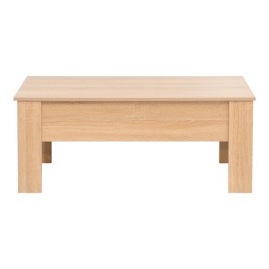 pak-225-000057-3 ΤΡΑΠΕΖΙ ΣΑΛΟΝΙΟΥ FERZA PAKOWORLD ΜΕ ΣΕΡΒΙΤΟΡΟ ΣΕ OAK ΑΠΟΧΡΩΣΗ 100X50X42ΕΚ