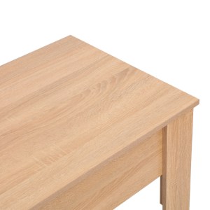 pak-225-000057-4 ΤΡΑΠΕΖΙ ΣΑΛΟΝΙΟΥ FERZA PAKOWORLD ΜΕ ΣΕΡΒΙΤΟΡΟ ΣΕ OAK ΑΠΟΧΡΩΣΗ 100X50X42ΕΚ