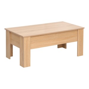 pak-225-000057 ΤΡΑΠΕΖΙ ΣΑΛΟΝΙΟΥ FERZA PAKOWORLD ΜΕ ΣΕΡΒΙΤΟΡΟ ΣΕ OAK ΑΠΟΧΡΩΣΗ 100X50X42ΕΚ