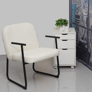 pak-225-000058-1 ΚΑΡΕΚΛΑ ΕΠΙΣΚΕΠΤΗ VINDOR PAKOWORLD ΥΦΑΣΜΑ ΣΕ ΚΡΕΜ ΑΠΟΧΡΩΣΗ ΜΕ ΜΑΥΡΟ ΜΕΤΑΛΛΙΚΟ ΠΟΔΙ 65X68.5X79.5ΕΚ