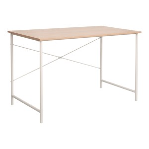 pak-225-000061 ΓΡΑΦΕΙΟ ΕΡΓΑΣΙΑΣ SENZIA PAKOWORLD ΣΕ ΦΥΣΙΚΗ ΑΠΟΧΡΩΣΗ ΜΕ ΛΕΥΚΟ ΜΕΤΑΛΛΟ 120X60X75ΕΚ