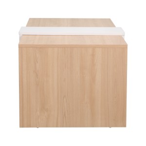 pak-225-000067-3 ΤΡΑΠΕΖΙ ΣΑΛΟΝΙΟΥ COZETO PAKOWORLD ΣΕ ΦΥΣΙΚΗ-ΛΕΥΚΗ ΑΠΟΧΡΩΣΗ 100X53X41.5ΕΚ