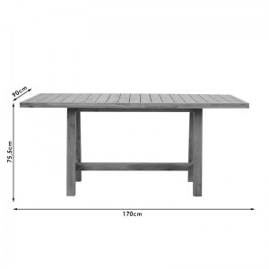 pak-228-000006-1 ΤΡΑΠΕΖΙ MALIBU PAKOWORLD ΦΥΣΙΚΟ ΞΥΛΟ ΑΚΑΚΙΑ 170X90X75.5ΕΚ