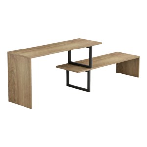pak-230-000040-2 ΕΠΙΠΛΟ ΤΗΛΕΟΡΑΣΗΣ LILANT PAKOWORLD ΜΕΛΑΜΙΝΗΣ ΣΕ SONOMA ΑΠΟΧΡΩΣΗ ΚΑΙ ΜΑΥΡΟ ΜΕΤΑΛΛΟ 110-160X30X45ΕΚ