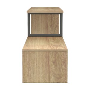 pak-230-000040-3 ΕΠΙΠΛΟ ΤΗΛΕΟΡΑΣΗΣ LILANT PAKOWORLD ΜΕΛΑΜΙΝΗΣ ΣΕ SONOMA ΑΠΟΧΡΩΣΗ ΚΑΙ ΜΑΥΡΟ ΜΕΤΑΛΛΟ 110-160X30X45ΕΚ