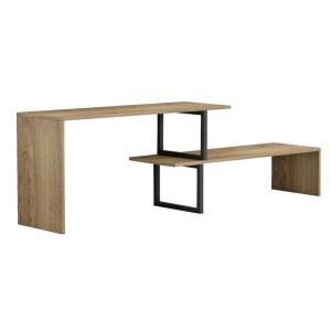 pak-230-000040 ΕΠΙΠΛΟ ΤΗΛΕΟΡΑΣΗΣ LILANT PAKOWORLD ΜΕΛΑΜΙΝΗΣ ΣΕ SONOMA ΑΠΟΧΡΩΣΗ ΚΑΙ ΜΑΥΡΟ ΜΕΤΑΛΛΟ 110-160X30X45ΕΚ