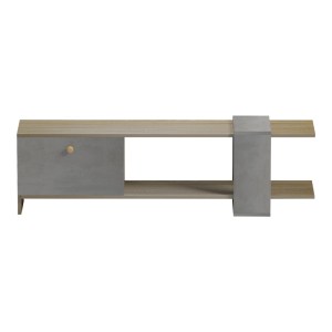 pak-230-000043-1 ΕΠΙΠΛΟ ΤΗΛΕΟΡΑΣΗΣ STANDI PAKOWORLD ΣΕ SONOMA-ΓΚΡΙ CEMENT ΑΠΟΧΡΩΣΗ 120X25X36.8ΕΚ