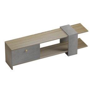 pak-230-000043-4 ΕΠΙΠΛΟ ΤΗΛΕΟΡΑΣΗΣ STANDI PAKOWORLD ΣΕ SONOMA-ΓΚΡΙ CEMENT ΑΠΟΧΡΩΣΗ 120X25X36.8ΕΚ