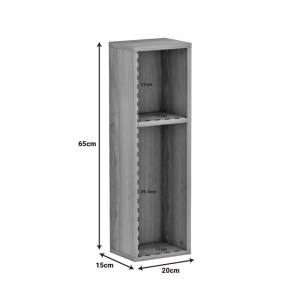 pak-230-000045-3 ΕΠΙΔΑΠΕΔΙΑ ΡΑΦΙΕΡΑ RACKS PAKOWORLD ΣΕ SONOMA ΑΠΟΧΡΩΣΗ 20X15X65ΕΚ