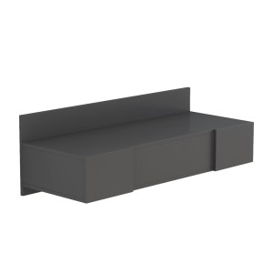 pak-230-000050-3 ΤΟΥΑΛΕΤΑ ΚΡΕΒΑΤΟΚΑΜΑΡΑΣ PALTAR PAKOWORLD ΚΡΕΜΑΣΤΗ ΜΕ ΚΑΘΡΕΠΤΗ ΣΕ ΓΚΡΙ ΑΠΟΧΡΩΣΗ 100X39.1X33ΕΚ
