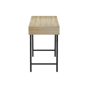 pak-230-000061-2 ΓΡΑΦΕΙΟ ΕΡΓΑΣΙΑΣ KOMO PAKOWORLD ΣΕ SONOMA-ΓΚΡΙ ΑΠΟΧΡΩΣΗ ΜΕ ΜΑΥΡΑ ΜΕΤΑΛΛΙΚΑ ΠΟΔΙΑ 120X48X76ΕΚ