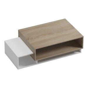 pak-230-000065-1 ΤΡΑΠΕΖΙ ΣΑΛΟΝΙΟΥ DEKOST PAKOWORLD ΣΕ SONOMA-ΛΕΥΚΗ ΑΠΟΧΡΩΣΗ 105X50X32ΕΚ