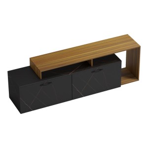 pak-230-000069-1 ΕΠΙΠΛΟ ΤΗΛΕΟΡΑΣΗΣ TOBLER PAKOWORLD ΣΕ ΚΑΡΥΔΙ ΑΠΟΧΡΩΣΗ ΜΕ ΜΑΥΡΟ ΜΑΡΜΑΡΟΥ 170X40X53ΕΚ