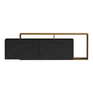 pak-230-000069-2 ΕΠΙΠΛΟ ΤΗΛΕΟΡΑΣΗΣ TOBLER PAKOWORLD ΣΕ ΚΑΡΥΔΙ ΑΠΟΧΡΩΣΗ ΜΕ ΜΑΥΡΟ ΜΑΡΜΑΡΟΥ 170X40X53ΕΚ