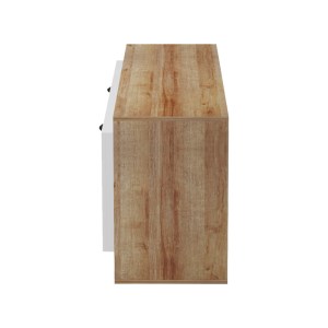 pak-230-000070-5 ΕΠΙΠΛΟ ΤΗΛΕΟΡΑΣΗΣ TOBLER PAKOWORLD ΣΕ OAK- ΛΕΥΚΗ ΑΠΟΧΡΩΣΗ 170X40X53ΕΚ