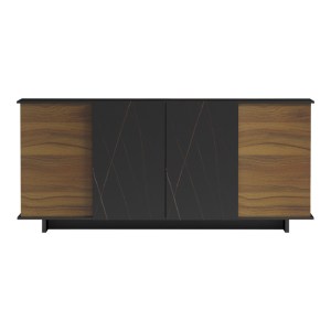 pak-230-000073-2 ΜΠΟΥΦΕΣ ZAFORE  PAKOWORLD ΣΕ ΚΑΡΥΔΙ ΑΠΟΧΡΩΣΗ ΜΕ ΜΑΥΡΟ ΜΑΡΜΑΡΟΥ 180X45X80ΕΚ
