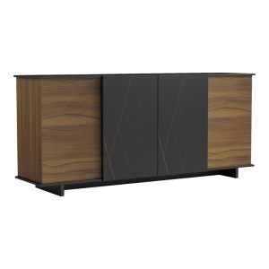 pak-230-000073 ΜΠΟΥΦΕΣ ZAFORE  PAKOWORLD ΣΕ ΚΑΡΥΔΙ ΑΠΟΧΡΩΣΗ ΜΕ ΜΑΥΡΟ ΜΑΡΜΑΡΟΥ 180X45X80ΕΚ