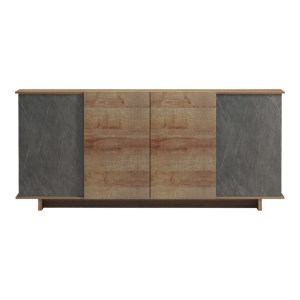 pak-230-000074-2 ΜΠΟΥΦΕΣ ZAFORE  PAKOWORLD ΣΕ OAK - ΚΑΦΕ ANTIQUE ΑΠΟΧΡΩΣΗ 180X45X80ΕΚ