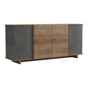 pak-230-000074 ΜΠΟΥΦΕΣ ZAFORE  PAKOWORLD ΣΕ OAK - ΚΑΦΕ ANTIQUE ΑΠΟΧΡΩΣΗ 180X45X80ΕΚ