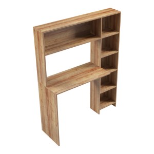 pak-230-000082-2 ΓΡΑΦΕΙΟ ΜΕ ΒΙΒΛΙΟΘΗΚΗ JANSON PAKOWORLD ΣΕ OAK ΑΠΟΧΡΩΣΗ 113.2X40X141.8ΕΚ