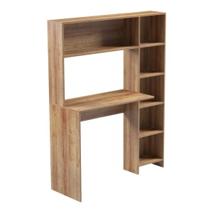 pak-230-000082 ΓΡΑΦΕΙΟ ΜΕ ΒΙΒΛΙΟΘΗΚΗ JANSON PAKOWORLD ΣΕ OAK ΑΠΟΧΡΩΣΗ 113.2X40X141.8ΕΚ