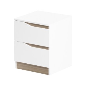 pak-230-000084-2 ΚΟΜΟΔΙΝΟ VERENA II PAKOWORLD ΣΕ ΛΕΥΚΗ-SONOMA ΑΠΟΧΡΩΣΗ 40X40X50ΕΚ