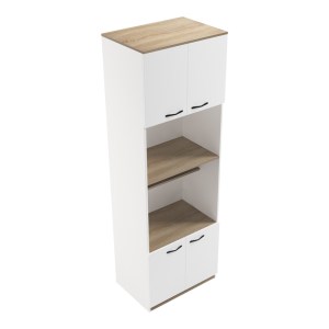 pak-230-000085-3 ΝΤΟΥΛΑΠΑ ΚΟΥΖΙΝΑΣ ROWAN PAKOWORLD ΣΕ ΛΕΥΚΗ-SONOMA ΑΠΟΧΡΩΣΗ 60X42X182ΕΚ
