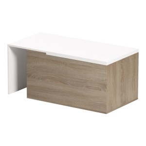 pak-230-000086-2 ΤΡΑΠΕΖΙ ΣΑΛΟΝΙΟΥ EXTERA PAKOWORLD ΕΠΕΚΤΕΙΝΟΜΕΝΟ ΣΕ ΛΕΥΚΗ-SONOMA ΑΠΟΧΡΩΣΗ 100-160X50X45ΕΚ