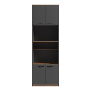 pak-230-000097-1 ΝΤΟΥΛΑΠΑ ΚΟΥΖΙΝΑΣ ROWAN PAKOWORLD ΣΕ OAK-ΑΝΘΡΑΚΙ ΑΠΟΧΡΩΣΗ 60X42X182ΕΚ