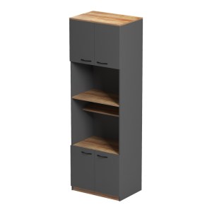 pak-230-000097-2 ΝΤΟΥΛΑΠΑ ΚΟΥΖΙΝΑΣ ROWAN PAKOWORLD ΣΕ OAK-ΑΝΘΡΑΚΙ ΑΠΟΧΡΩΣΗ 60X42X182ΕΚ