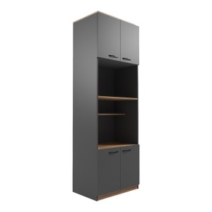 pak-230-000097-3 ΝΤΟΥΛΑΠΑ ΚΟΥΖΙΝΑΣ ROWAN PAKOWORLD ΣΕ OAK-ΑΝΘΡΑΚΙ ΑΠΟΧΡΩΣΗ 60X42X182ΕΚ