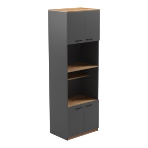 pak-230-000097 ΝΤΟΥΛΑΠΑ ΚΟΥΖΙΝΑΣ ROWAN PAKOWORLD ΣΕ OAK-ΑΝΘΡΑΚΙ ΑΠΟΧΡΩΣΗ 60X42X182ΕΚ