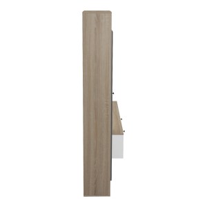 pak-230-000105-4 ΣΥΝΘΕΤΟ ΣΑΛΟΝΙΟΥ FEREFIA PAKOWORLD ΣΕ SONOMA ΜΕ ΛΕΥΚΗ ΚΑΙ ΓΚΡΙ ΑΠΟΧΡΩΣΗ 240X45.5X189.5ΕΚ