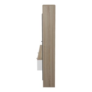 pak-230-000105-5 ΣΥΝΘΕΤΟ ΣΑΛΟΝΙΟΥ FEREFIA PAKOWORLD ΣΕ SONOMA ΜΕ ΛΕΥΚΗ ΚΑΙ ΓΚΡΙ ΑΠΟΧΡΩΣΗ 240X45.5X189.5ΕΚ