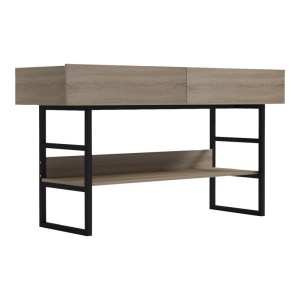 pak-230-000106 ΚΟΝΣΟΛΑ VIEN PAKOWORLD ΣΕ SONOMA-ΜΑΥΡΗ ΑΠΟΧΡΩΣΗ 139X43X75.5ΕΚ