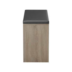pak-230-000117-4 ΠΑΠΟΥΤΣΟΘΗΚΗ-ΣΚΑΜΠΟ DEBOULE PAKOWORLD 8 ΖΕΥΓΩΝ ΣΕ SONOMA-ΜΑΥΡΗ ΑΠΟΧΡΩΣΗ 90X30X46ΕΚ