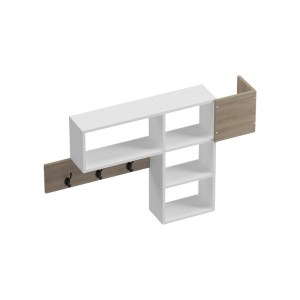 pak-230-000120-3 ΚΡΕΜΑΣΤΡΑ ΤΟΙΧΟΥ WENIA PAKOWORLD ΣΕ SONOMA-ΛΕΥΚΟ 99.5X15X61ΕΚ